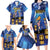Japan Obon Festival Family Matching Long Sleeve Bodycon Dress and Hawaiian Shirt Sakura Lanterns With Bon Dance - Polynesian Pride
