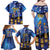Japan Obon Festival Family Matching Off Shoulder Maxi Dress and Hawaiian Shirt Sakura Lanterns With Bon Dance - Polynesian Pride