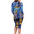 Japan Obon Festival Long Sleeve Bodycon Dress Sakura Lanterns With Bon Dance - Polynesian Pride