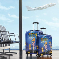 Japan Obon Festival Luggage Cover Sakura Lanterns With Bon Dance LT14 - Polynesian Pride