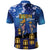 Japan Obon Festival Polo Shirt Sakura Lanterns With Bon Dance - Polynesian Pride