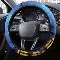 Japan Obon Festival Steering Wheel Cover Sakura Lanterns With Bon Dance - Polynesian Pride