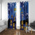Japan Obon Festival Window Curtain Sakura Lanterns With Bon Dance - Polynesian Pride
