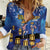 Japan Obon Festival Women Casual Shirt Sakura Lanterns With Bon Dance - Polynesian Pride