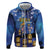 Japan Obon Festival Zip Hoodie Sakura Lanterns With Bon Dance - Polynesian Pride