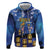 Japan Obon Festival Zip Hoodie Sakura Lanterns With Bon Dance - Polynesian Pride