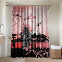 Personalised Japan Samurai Warrior Bathroom Set Japanese Cherry Blossom Polynesian Pattern - Polynesian Pride
