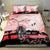 Personalised Japan Samurai Warrior Bedding Set Japanese Cherry Blossom Polynesian Pattern - Polynesian Pride