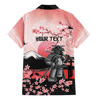 Personalised Japan Samurai Warrior Family Matching Mermaid Dress and Hawaiian Shirt Japanese Cherry Blossom Polynesian Pattern - Polynesian Pride