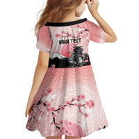 Personalised Japan Samurai Warrior Family Matching Puletasi and Hawaiian Shirt Japanese Cherry Blossom Polynesian Pattern - Polynesian Pride