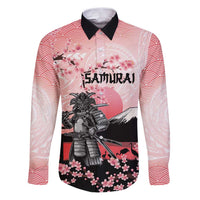 Personalised Japan Samurai Warrior Family Matching Puletasi and Hawaiian Shirt Japanese Cherry Blossom Polynesian Pattern - Polynesian Pride