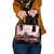 Personalised Japan Samurai Warrior Shoulder Handbag Japanese Cherry Blossom Polynesian Pattern - Polynesian Pride