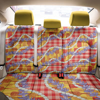 Hawaii Kahili Palaka Motifs Back Car Seat Cover Hawaiian Honohono Pikake Lei