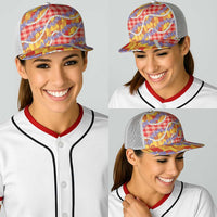 Hawaii Kahili Palaka Motifs Baseball Net Cap Hawaiian Honohono Pikake Lei LT14 - Polynesian Pride