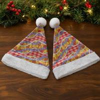 Hawaii Kahili Palaka Motifs Christmas Santa Hat Hawaiian Honohono Pikake Lei LT14 - Polynesian Pride