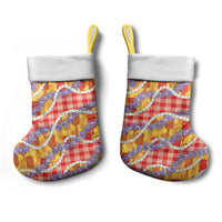 Hawaii Kahili Palaka Motifs Christmas Stocking Hawaiian Honohono Pikake Lei LT14 - Polynesian Pride