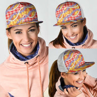 Hawaii Kahili Palaka Motifs Mesh Trucker Cap Hawaiian Honohono Pikake Lei LT14 - Polynesian Pride