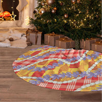 Hawaii Kahili Palaka Motifs Tree Skirt Hawaiian Honohono Pikake Lei LT14 - Polynesian Pride