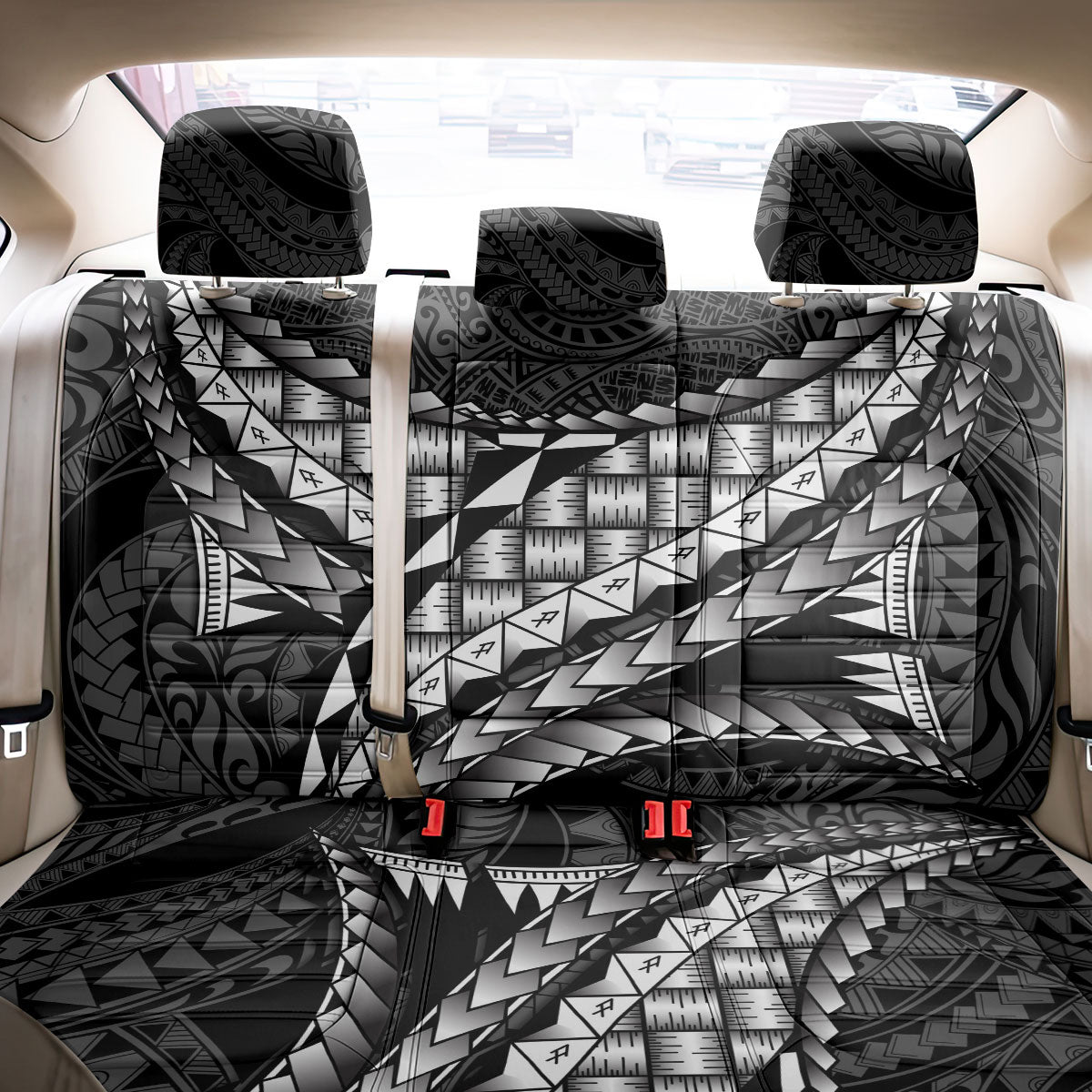 Hawaii Lauhala Tattoo Back Car Seat Cover Hawaiian Hala Leaf Weaving
