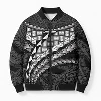 Hawaii Lauhala Tattoo Bomber Puffer Jacket Hawaiian Hala Leaf Weaving