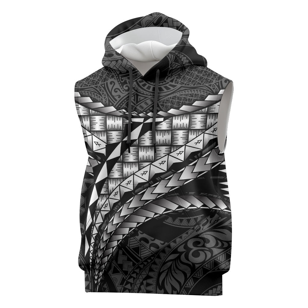 Hawaii Lauhala Tattoo Sleeveless Hoodie Hawaiian Hala Leaf Weaving