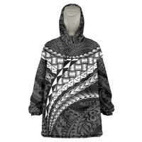 Hawaii Lauhala Tattoo Wearable Blanket Hoodie Hawaiian Hala Leaf Weaving