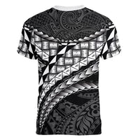 Hawaii Lauhala Tattoo Women V-Neck T-Shirt Hawaiian Hala Leaf Weaving