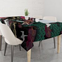 Hawaiian and Japanese Culture Tablecloth Crane Sakura Hibiscus Tropical Vibes