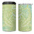 Baby Green Gradient Polynesia 4 in 1 Can Cooler Tumbler Hawaiian Tribal Hammerhead Shark Tattoo