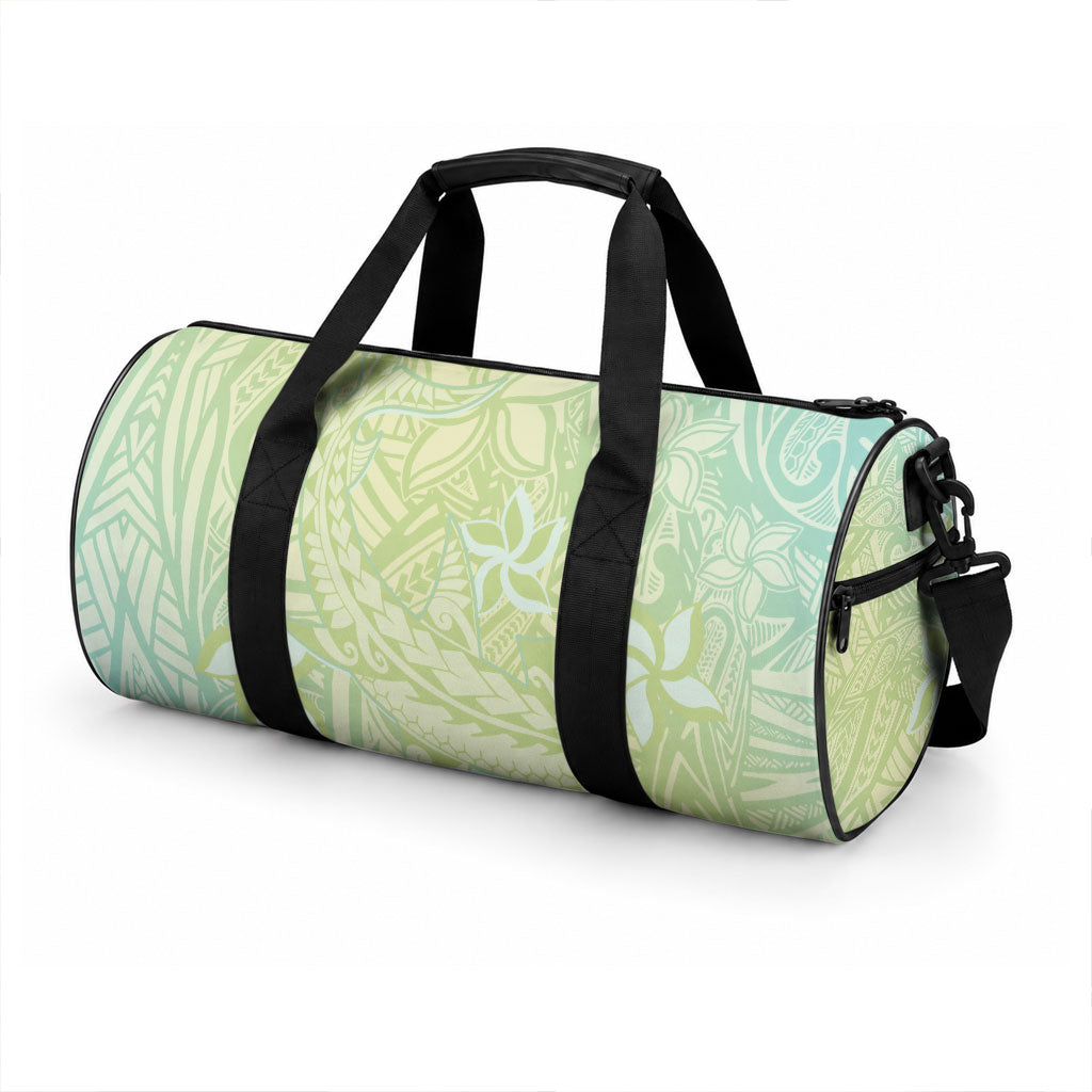 Baby Green Gradient Polynesia Duffle Bag Hawaiian Tribal Hammerhead Shark Tattoo LT14 - Polynesian Pride