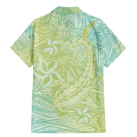 Baby Green Gradient Polynesia Family Matching Mermaid Dress and Hawaiian Shirt Hawaiian Tribal Hammerhead Shark Tattoo LT14 - Polynesian Pride