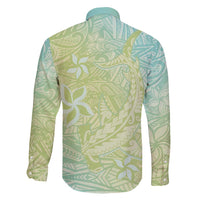 Baby Green Gradient Polynesia Family Matching Tank Maxi Dress and Hawaiian Shirt Hawaiian Tribal Hammerhead Shark Tattoo