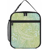 Baby Green Gradient Polynesia Lunch Bag Hawaiian Tribal Hammerhead Shark Tattoo