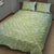 Baby Green Gradient Polynesia Quilt Bed Set Hawaiian Tribal Hammerhead Shark Tattoo