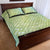 Baby Green Gradient Polynesia Quilt Bed Set Hawaiian Tribal Hammerhead Shark Tattoo