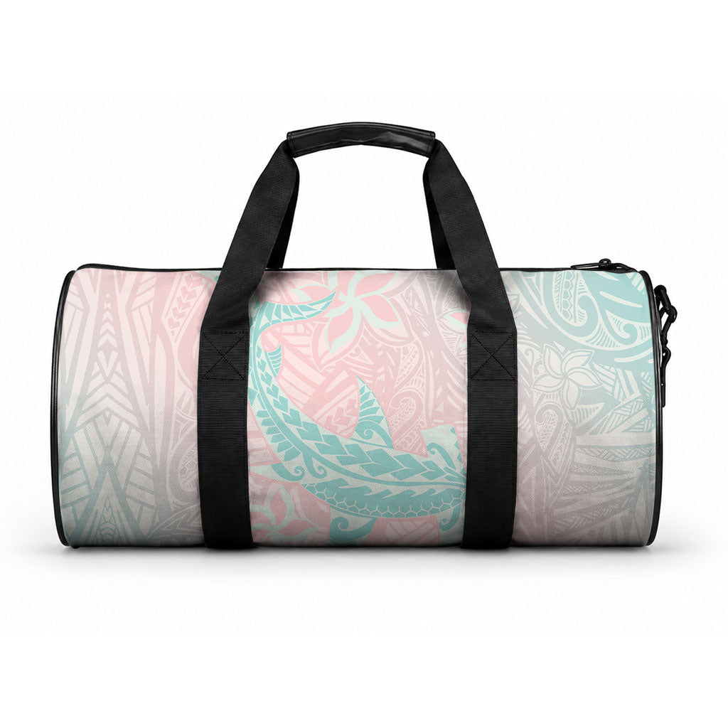 Baby Pink Gradient Polynesia Duffle Bag Hawaiian Tribal Hammerhead Shark Tattoo LT14 One size Baby Pink - Polynesian Pride
