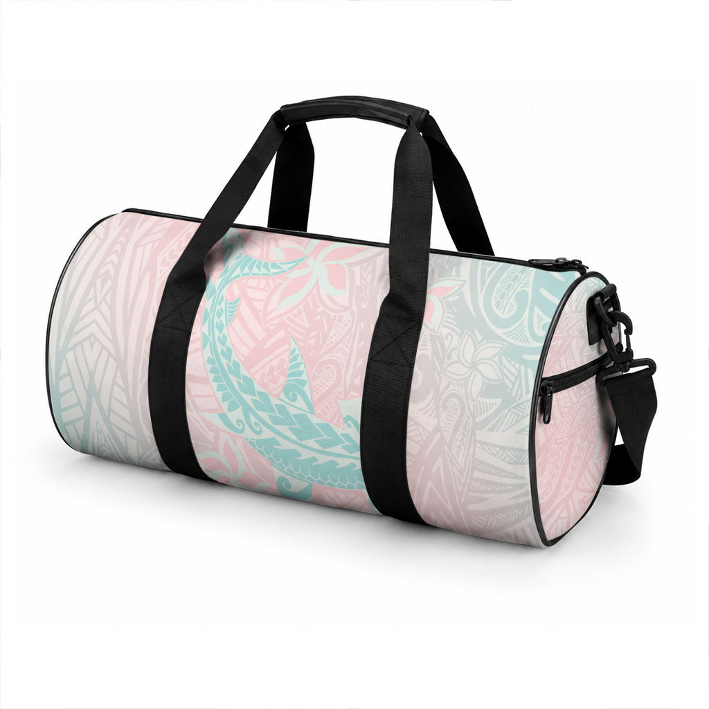 Baby Pink Gradient Polynesia Duffle Bag Hawaiian Tribal Hammerhead Shark Tattoo LT14 - Polynesian Pride