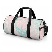 Baby Pink Gradient Polynesia Duffle Bag Hawaiian Tribal Hammerhead Shark Tattoo LT14 - Polynesian Pride