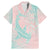 Baby Pink Gradient Polynesia Family Matching Mermaid Dress and Hawaiian Shirt Hawaiian Tribal Hammerhead Shark Tattoo