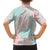 Baby Pink Gradient Polynesia Family Matching Puletasi and Hawaiian Shirt Hawaiian Tribal Hammerhead Shark Tattoo