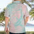 Baby Pink Gradient Polynesia Hawaiian Shirt Hawaiian Tribal Hammerhead Shark Tattoo