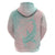 Baby Pink Gradient Polynesia Hoodie Hawaiian Tribal Hammerhead Shark Tattoo