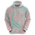 Baby Pink Gradient Polynesia Hoodie Hawaiian Tribal Hammerhead Shark Tattoo