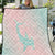 Baby Pink Gradient Polynesia Quilt Hawaiian Tribal Hammerhead Shark Tattoo