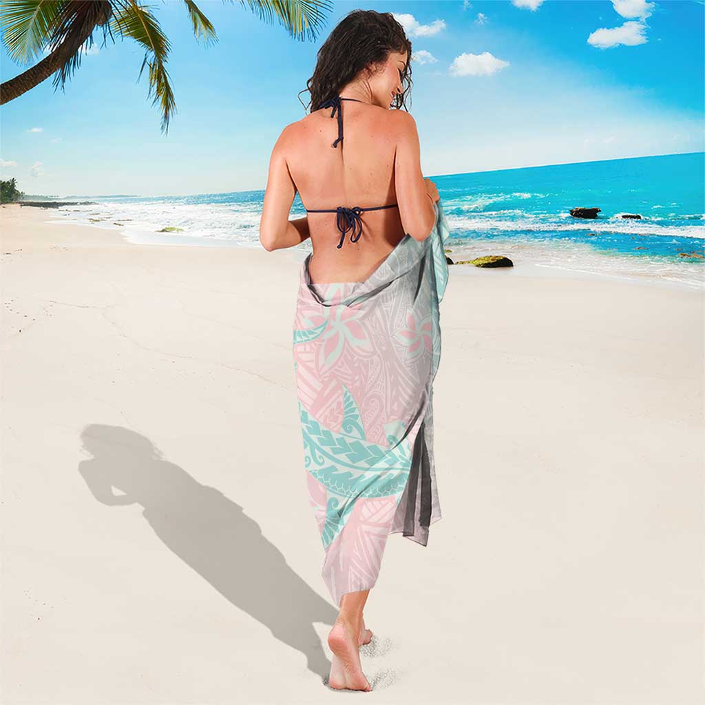 Baby Pink Gradient Polynesia Sarong Hawaiian Tribal Hammerhead Shark Tattoo