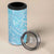 Baby Blue Gradient Polynesia 4 in 1 Can Cooler Tumbler Hawaiian Tribal Hammerhead Shark Tattoo