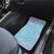 Baby Blue Gradient Polynesia Car Mats Hawaiian Tribal Hammerhead Shark Tattoo