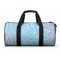 Baby Blue Gradient Polynesia Duffle Bag Hawaiian Tribal Hammerhead Shark Tattoo LT14 One size Baby Blue - Polynesian Pride