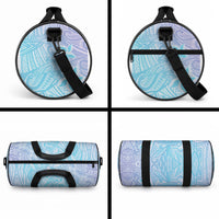 Baby Blue Gradient Polynesia Duffle Bag Hawaiian Tribal Hammerhead Shark Tattoo LT14 - Polynesian Pride