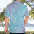 Baby Blue Gradient Polynesia Hawaiian Shirt Hawaiian Tribal Hammerhead Shark Tattoo